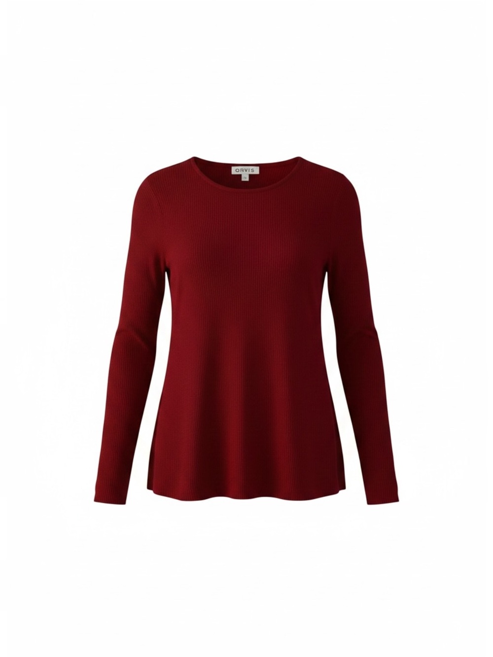 Orvis Red Long Sleeve Top Size Small